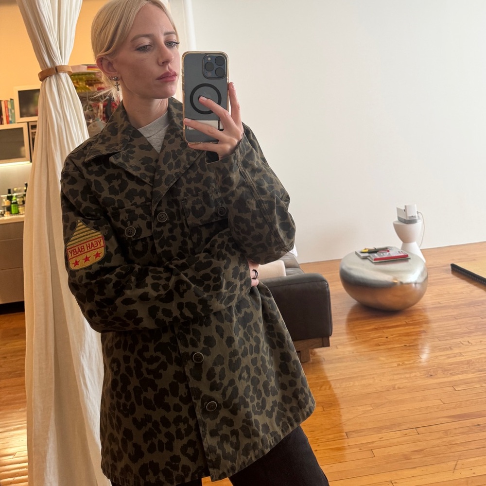 Authentic Saint Laurent leopard print shirt